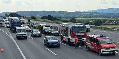 Massenunfälle auf der A1