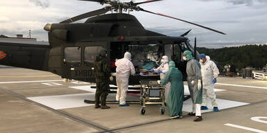 Helikopter Corona-Patient aus Montenegro wird in Graz behandelt