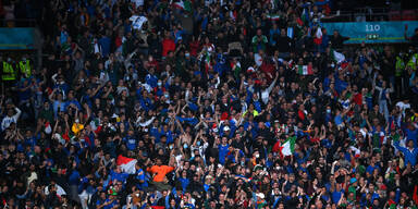 Wembley-Tribüne voller Italien-Fans