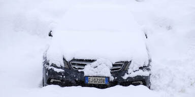 Starker Schneefall in Norditalien