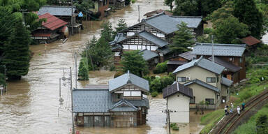 Japan Überschwemmung Hochwasser