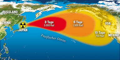 Atomwolke gefährdet Tokio & Kalifornien