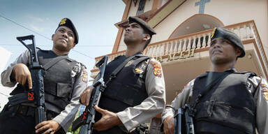 Java Polizei Kirche Indonesien