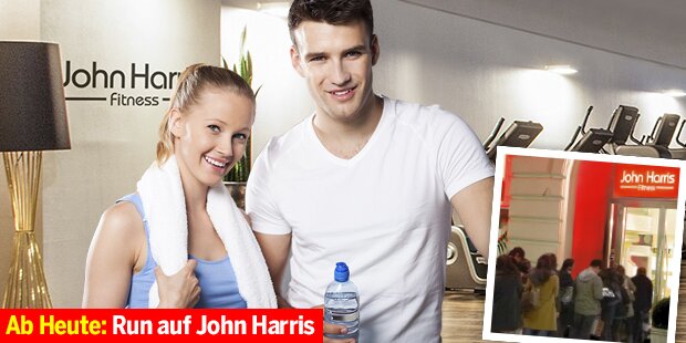 Alle wollen John Harris Fitnessaktion