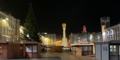 Kärnten leerer Christkindlmarkt