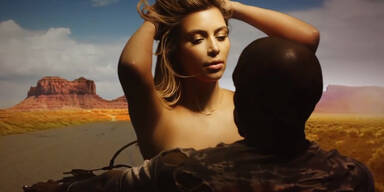Kanye West und Kim Kasrdashian in neuem Musikvideo