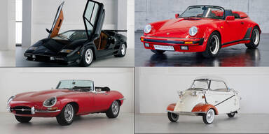 Seltener Lambo, Porsche & Jaguar bei Auktion in Salzburg