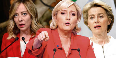 Meloni Le Pen Von Der Leyen