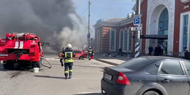 39 Tote bei russischem Angriff auf Bahnhof in Kramatorsk