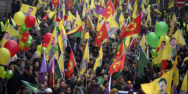 Kurden Straßburg Demo