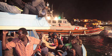 Lampedusa Flüchtlingsboot
