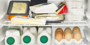 Lebensmittel Kühlschrank Haltbarkeit Eier Milch Käse