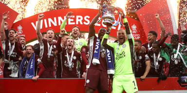 Leicester City: Siegerfoto nach FA-Cup-Triumph