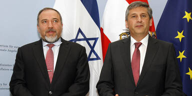 Lieberman Spindelegger Außenminister Israel Wien