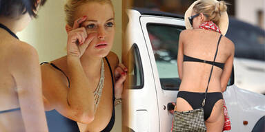 Lindsay Lohan shoppt im Bikini