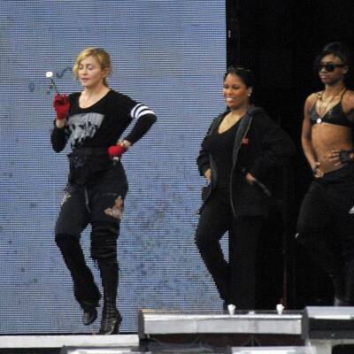 M.D.N.A.-Tour: Madonna beim Soundcheck in Wien