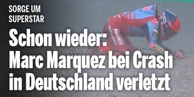 Schon wieder: Marc Marquez bei Crash in Deutschland verletzt