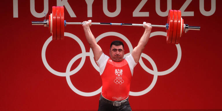 Österreichs Gewichtheber Sargis Martirosjan bei Olympia