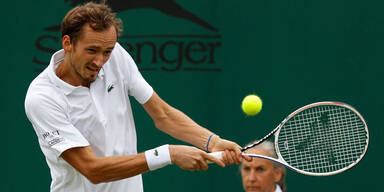 Tennis-Star Daniil Medwedew in Wimbledon