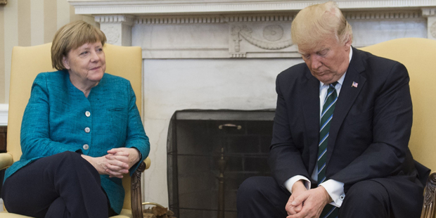 Merkel Trump Oval Office