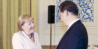Merkel in China für freien Journalismus