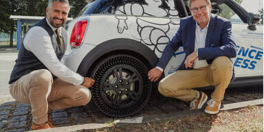 Luftloser "Wunder-Reifen" erstmals auf der Straße