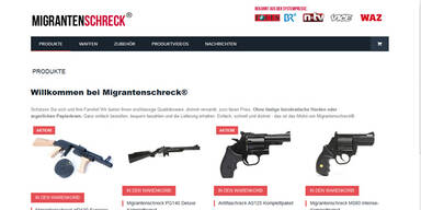 "Migrantenschreck": Fake-Webseite wirbt für Feuerwaffen