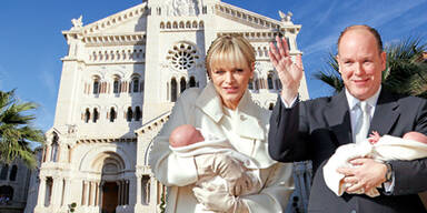 Monaco feiert Zwillings-Taufe