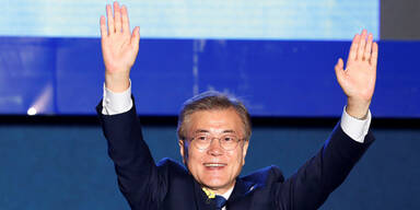 Mitte-Links-Politiker Moon wird Präsident Südkoreas