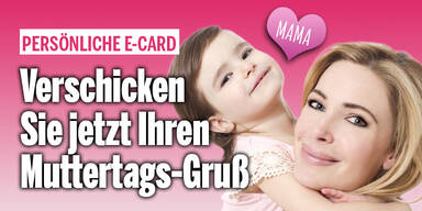 Muttertag E-card 2 - Mutter und Tochter