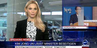 News TV: Kim Jong Un lässt Minister beseitigen
