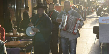 Naschmarkt Bettler Musiker