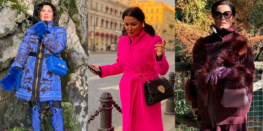 Kunterbunt & superschrill: Anna Netrebkos Herbstlooks sorgen für Stirnrunzeln