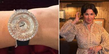 Anna Netrebko mit Chopard-Uhr