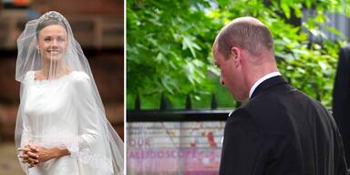 Ohne Kate: William schleicht sich bei Grosvenor-Hochzeit rein