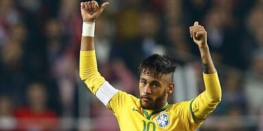 Superstar Neymar bereits in Wien