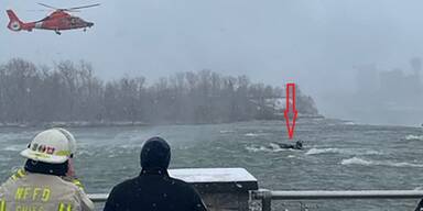 Auto knapp vor Niagarafällen ins Wasser gestürzt