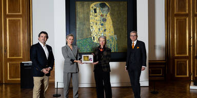 Teile von Klimts „Kuss" digital zu erwerben