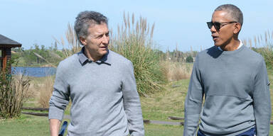 Obama Macri Golf