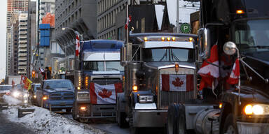 Trucker-Aufstand gegen Impfpflicht: Ottawa ruft Notstand aus