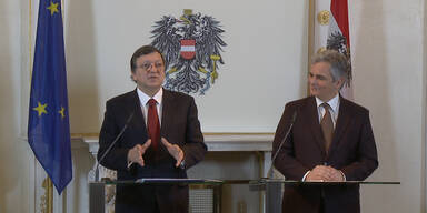 EU-Chef Barroso zu Besuch bei Faymann