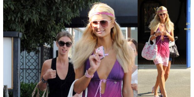 Paris Hilton: Von Kopf bis Fuß in Rosa
