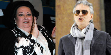 Monserrat Caballé und Andrea Bocelli