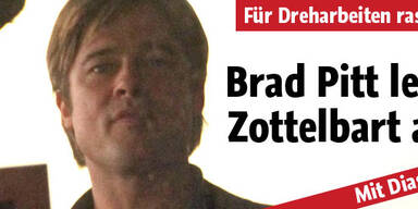 Brad Pitt: Endlich ist Zottelbart weg!