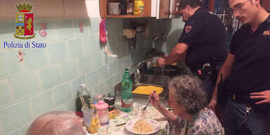 Polizei Rom Spaghetti