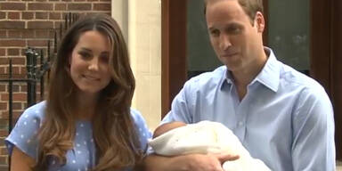 Kate und William zeigen ihren kleinen Prinzen