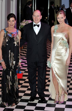 Prinzessin Caroline von Hanover, Prinz Albert II von Monaco und Charlene Wittstock
