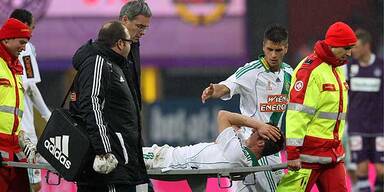 Prokopic bei Wiener Derby schwer verletzt