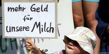Deutsche Milchbauern protestieren weiter