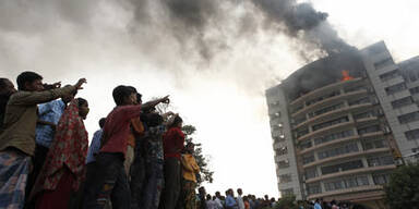 22 Tote bei Brand in Textilfabrik